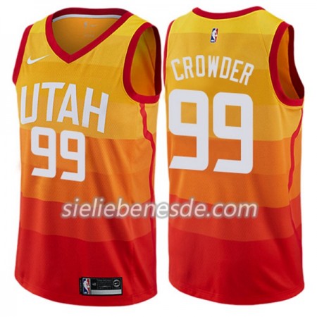 Herren NBA Utah Jazz Trikot Jae Crowder 99 Nike City Edition Swingman